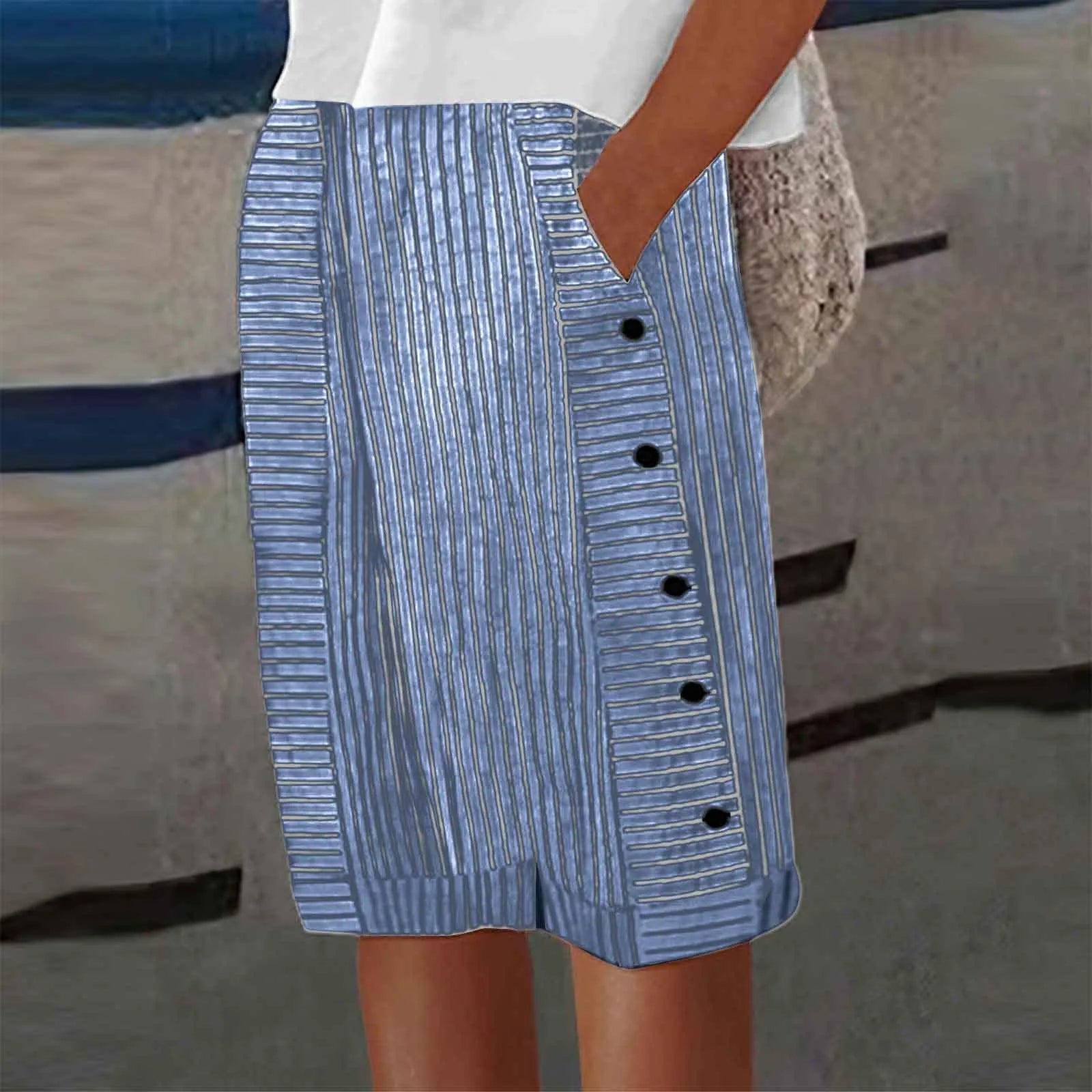 Isla | Pantalones Cortos con Botones