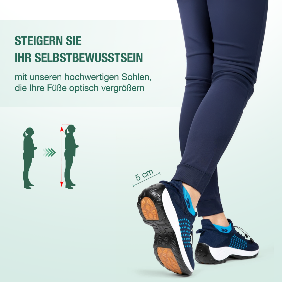 Ambulo Zapatos Ortopédicos de Tejido - Azul Marino