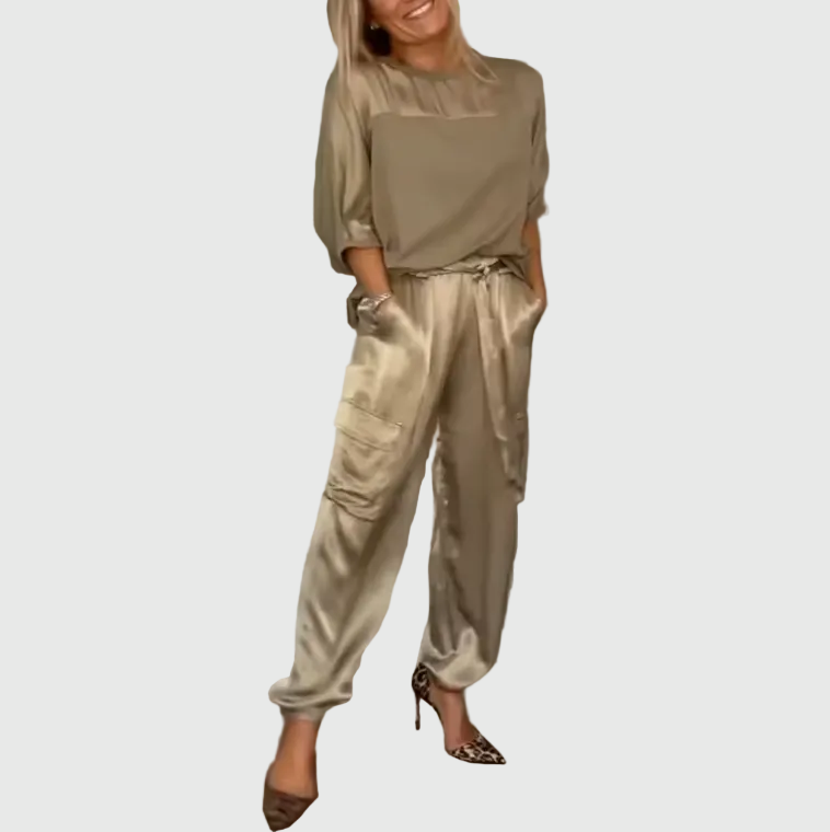 Amelia | Conjunto de Dos Piezas Fluidos de Lujo