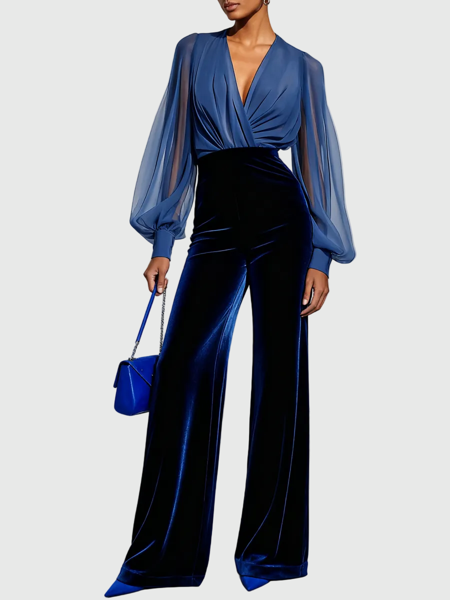 Parisa | Mono de Manga Larga con Escote en V