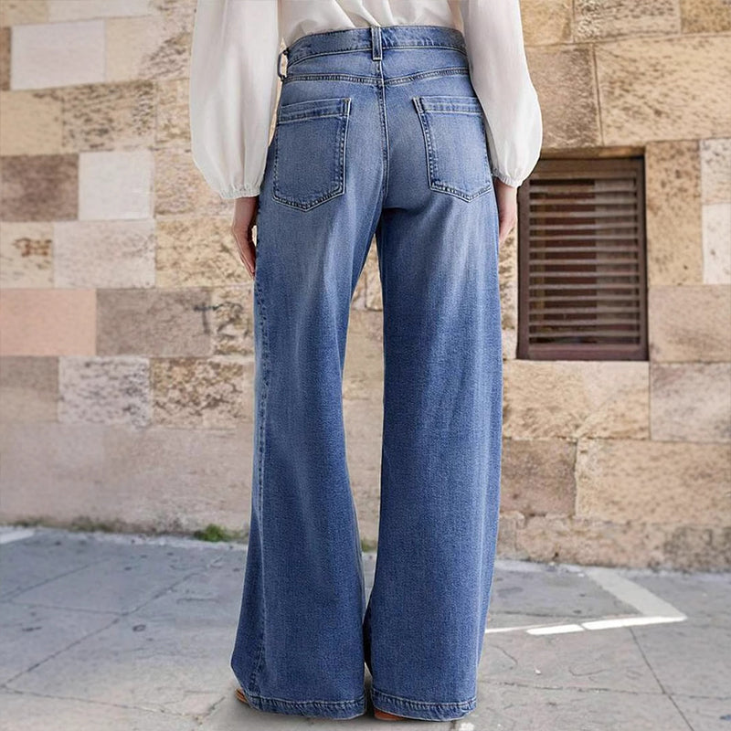 Camille | Jeans de Pierna Ancha de Cintura Alta